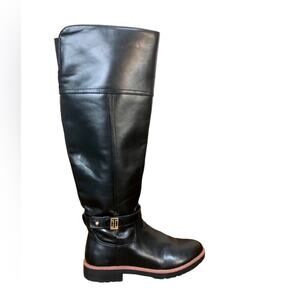 Tommy Hilfiger Felvia Lug Bottom Riding Boots Size 7